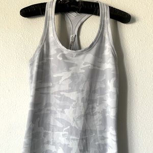 Lululemon Women's Camo Gray Racerback Tank, Size 8